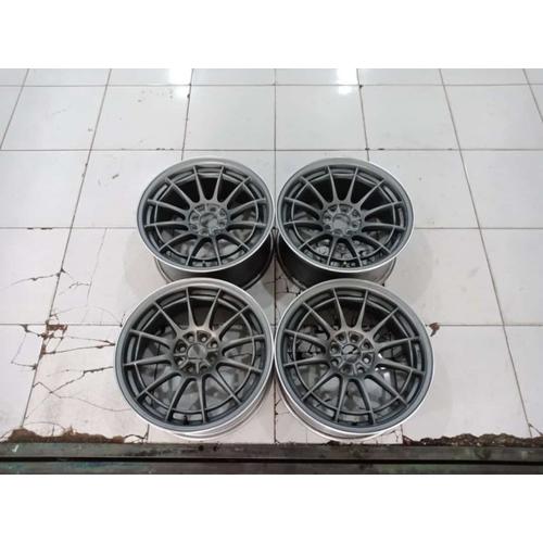 Jual velg enkei spider r17 lebar 7,5/8,5 h4x100/114 pnp mobil kia rio
