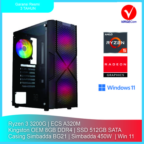 Laptop Ryzen 3200g 8gb Ram Ryzen 3200G 8GB RAM Generic Case System