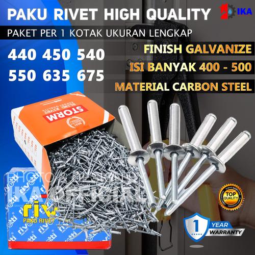Jual Paku rivet 435 isi 1000pcs blind rivet SIP harga grosir tidak ...