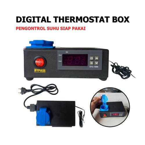 Jual Thermostat Box Temperature Controller Siap Pakai STC-1000 Plus ...