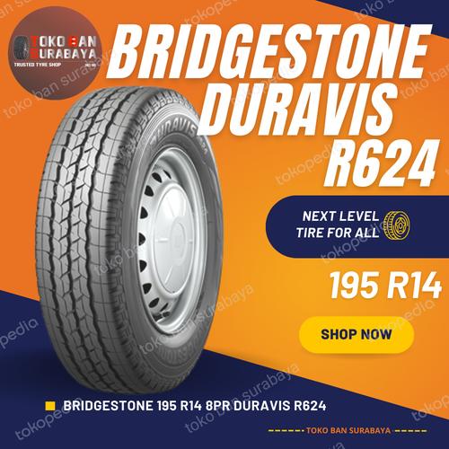 Jual Ban BRIDGESTONE 195R14 195_R14 195/14 195 R14 8PR DURAVIS R624 ...