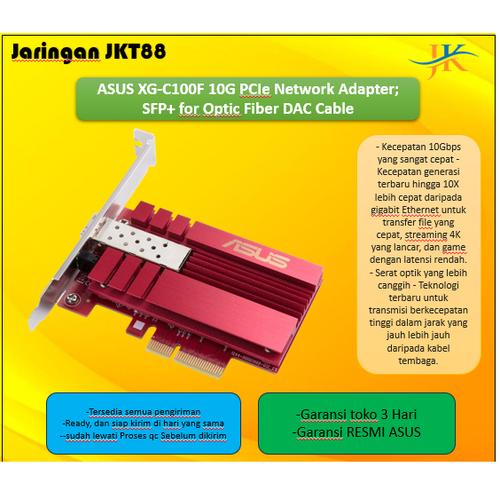 ASUS XG-C100C - 10 Gigabits LAN - Carte réseau - Rue du Commerce ASUS XG-C100C - 10 Gigabits LAN - Carte réseau - Rue du Commerce