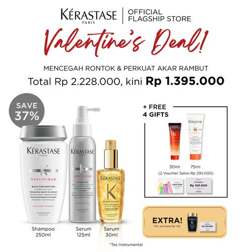 Promo Kerastase Anti Hair Loss Set Shampoo, Serum Rambut Rontok & Anti