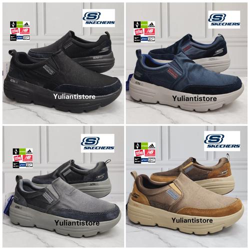 Jual SEPATU SKECHERS MAN GO WALK DURO Hitam, 40 Kota Bekasi