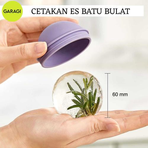 Promo CETAKAN ALAT PEMBUAT ES BATU BENTUK BULAT BESAR SILIKON ICE BALL ...