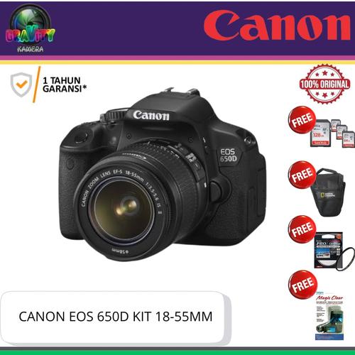 KAMERA CANON EOS 650D KIT 18-55MM CANON 650D KIT 18