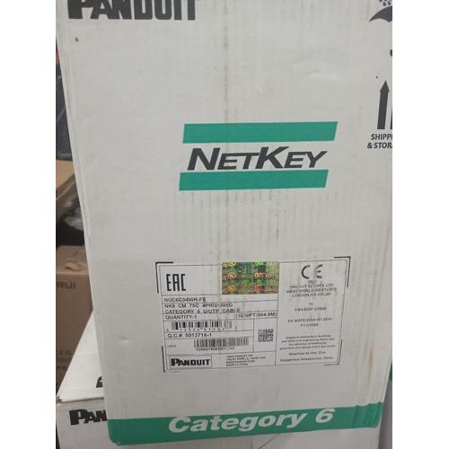 Jual PANDUIT kabel lan utp cat 6 @305mtr / panduit cat6 netkey ...