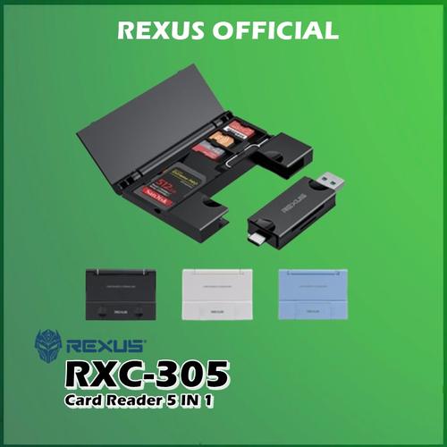 Promo Rexus RXC305 RXC-305 Card Reader 5 IN 1 Storage USB 3.0 - Hitam ...