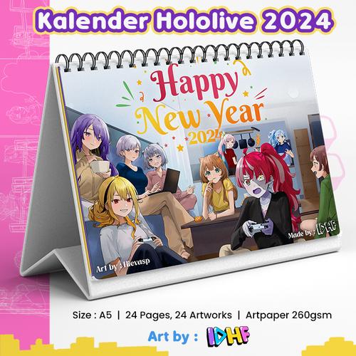 Jual Kalender Hololive 2024 Kalender Hololive IDHF Kota Surabaya