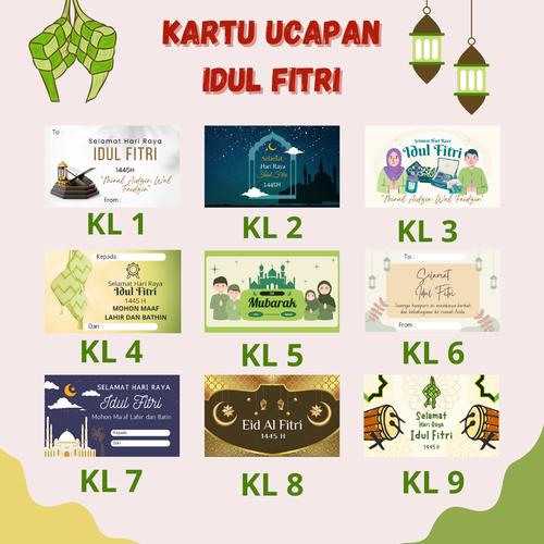 Jual KARTU/STIKER UCAPAN IDUL FITRI/ KARTU UCAPAN LEBARAN - Kab ...