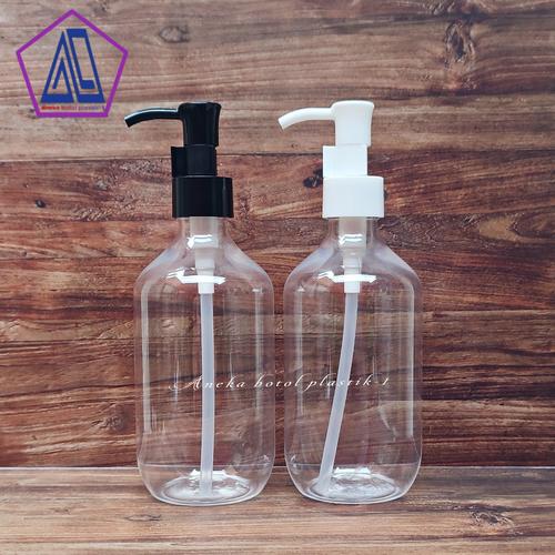 Jual Botol Kemasan Sabun Cair 300ml Bening Hand Sanitizer Tutup Luxury ...