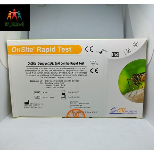 Jual Dengue IgG/IgM Test Cassette 30 Test/Box Onsite - Kota Tangerang ...