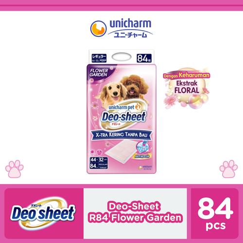 Jual Unicharm Pet Deo Sheet Anjing Regular Size Floral 84 pcs Underpad ...