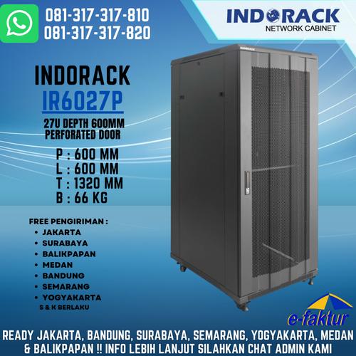 Jual INDORACK CLOSE RACK SERVER 27U DEPTH 600MM PERFORATED DOOR ...