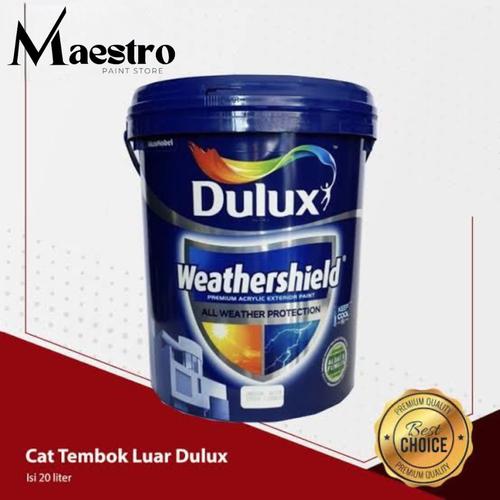 Jual Cat Tembok DULUX WEATHERSHIELD 20 L Brilliant White/ Warna Custom ...