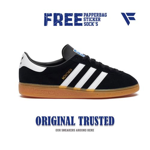 Promo Adidas Munchen Black Gum Original 41 Kota Bandung