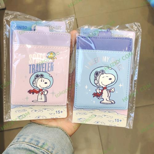 Jual MINISO Card Holder + Tali Panjang SNOOPY The Little Space Explorer ...