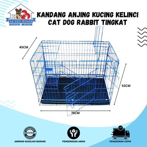 Jual KANDANG CAT/DOG/RABBIT TINGKAT 75X45X53 - Kota Denpasar - JJ PET ...