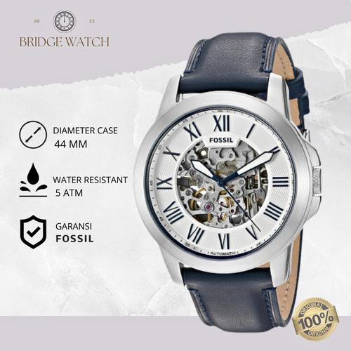 Promo Jam Tangan Pria Fossil Grant Automatic ME3111 Kulit Navy