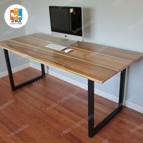 Jual meja komputer gaming / meja kerja komputer / meja kayu minimalis ...