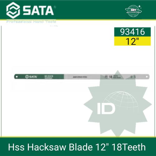 Jual SATA Mata Gergaji 93416 HSS Hacksaw Blade 12", 18 Teeth Inch