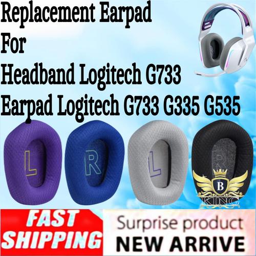 Cuscinetti Auricolari E Archetto Di Ricambio Per Logitech G733 G535 G335 – Con Gel Rinfrescante E Memory Foam