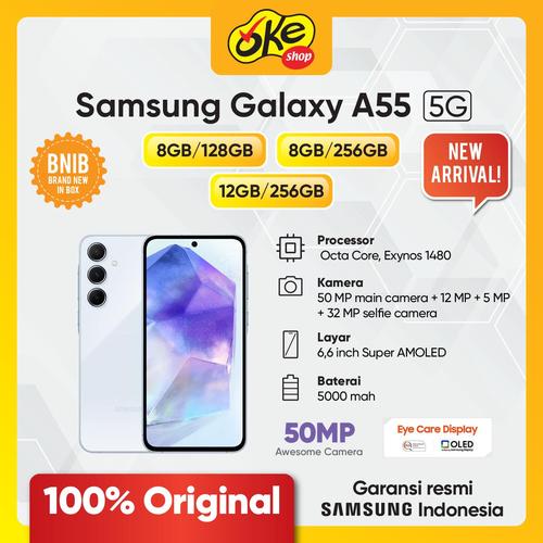 Jual Samsung Galaxy A55 5G 8/128GB 8/256GB 12/256GB - Garansi Resmi