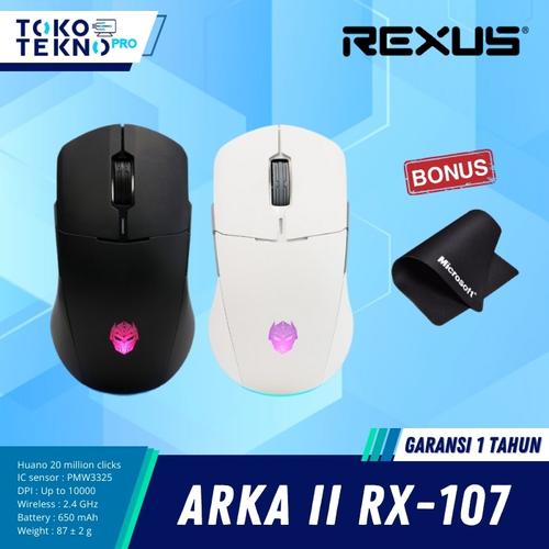 Promo Rexus Arka II RX107 / RX-107 Gaming Wireless RGB - Hitam, Free ...