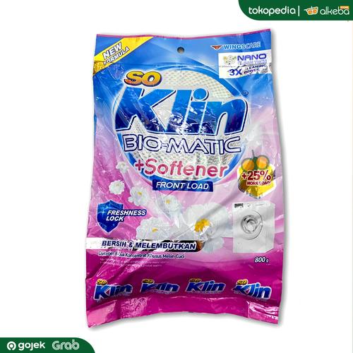 Jual So Klin Detergent Bio-Matic +Softener Front Load 800g - Kota ...