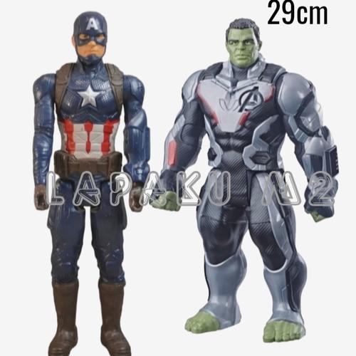Jual Action Figure Marvel Avengers HASBRO Titan Hero Hulk Captain