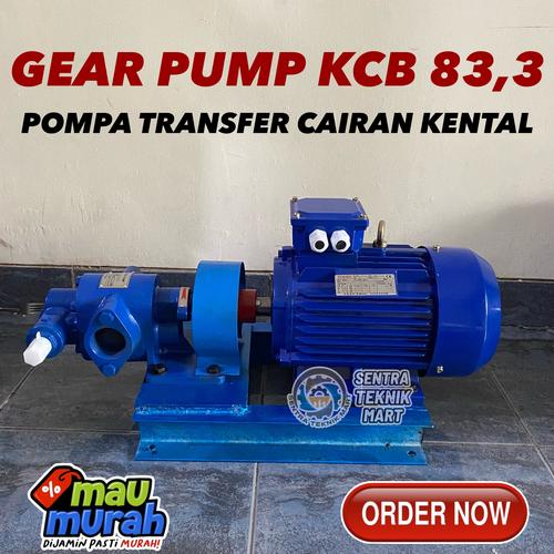 Jual GEAR PUMP KCB 83.3 2,2kw 3Hp 380V pompa cairan kental solar oli