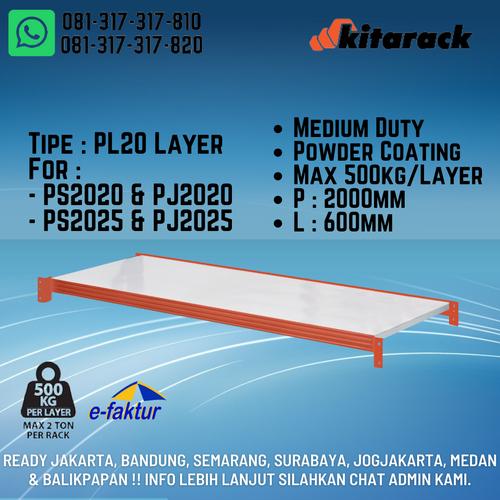 Jual KITARACK LAYER SHELF AMBALAN TYPE - PL20 RAK GUDANG RACK WAREHOUSE ...