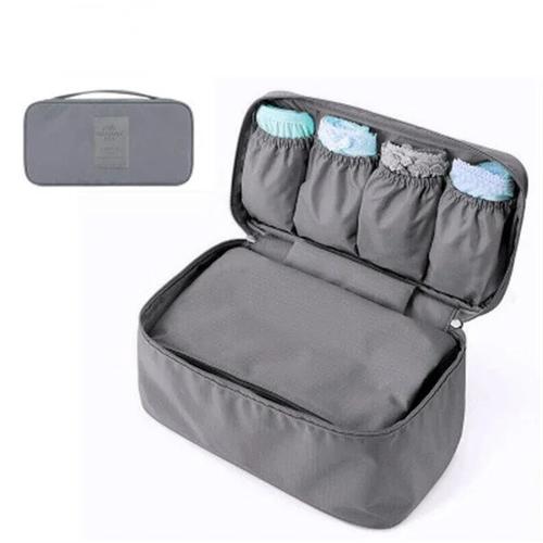 Promo Tas Travel Set Bag Organizer Pouch Set Tas Penyimpanan Travel 6 In 1 CD Pouch Abu
