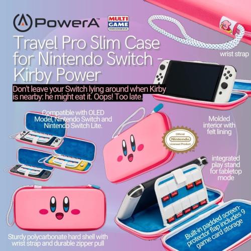 Jual PowerA Switch Lite/V2/Oled Travel PRO SLIM Case Kirby Power