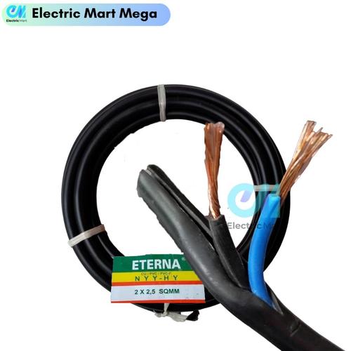 Jual TERMASUK PAJAK! Kabel Eterna NYYHY 2x2,5 Roll 100 Meter Kabel