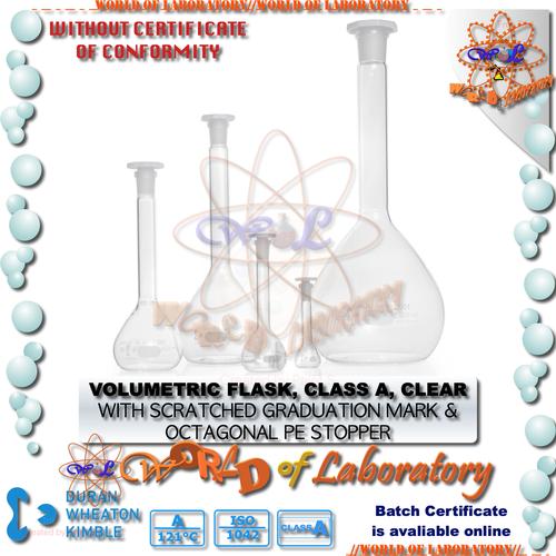 Jual DURAN Volumetric Flask, Class A, Clear, Variable Volume. (Labu ...