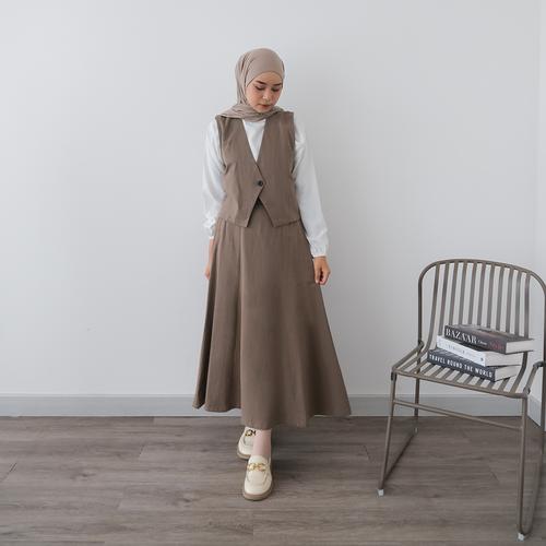 Atasan Rompi Jual Yeppuoutfit Yuuka Casual Vintage Set | 1 Set Atasan Rompi Bawahan ...