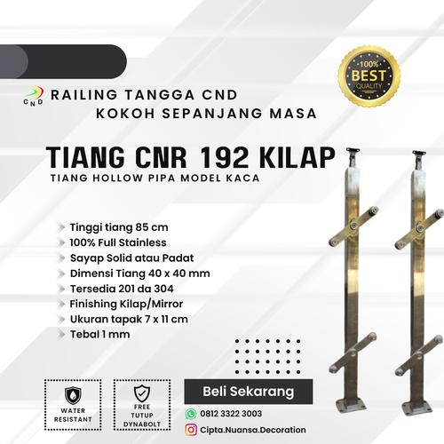 Jual Tiang railing kaca stainless hollow model kaca best seller 304 ...