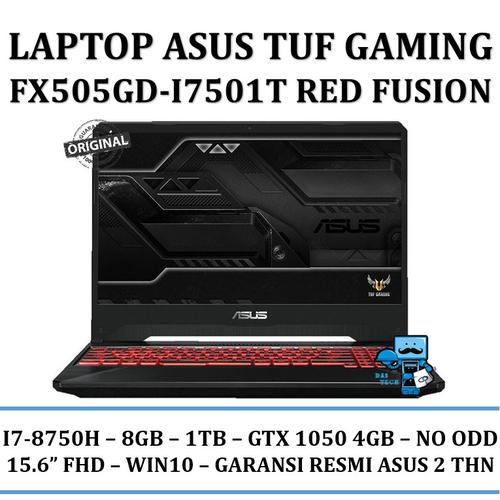Jual ASUS TUF FX505GD-I7501T i7-8750H 8GB/1TB/GTX1050 4GB/Win10