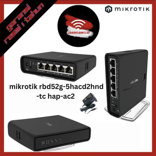 Jual mikrotik rbd52g-5hacd2hnd-tc hap-ac2 wireless router indoor dual ...