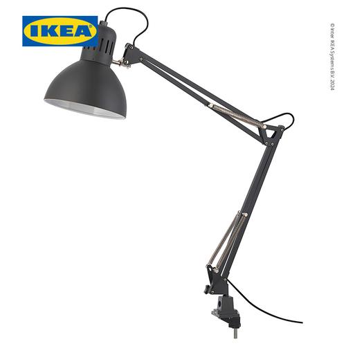 Promo IKEA TERTIAL Lampu Meja / Lampu Baca Jepit Minimalis Abuabu