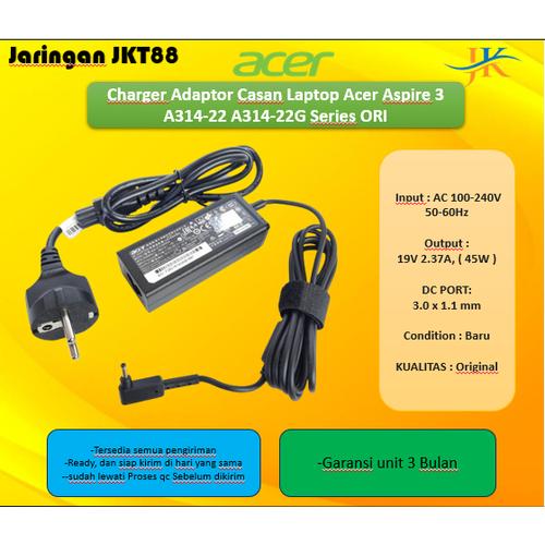 Jual Charger Adaptor Acer Aspire 3 A314-22 A314-22g Aspireâ 5â A514-53