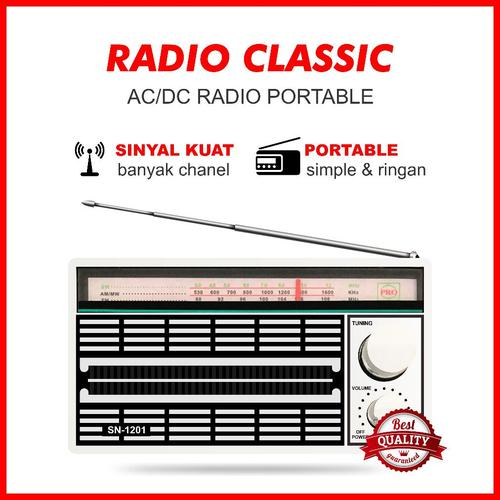 Jual Radio AC/DC Portable, Radio Portable Klasik Jadul Berkualitas ...