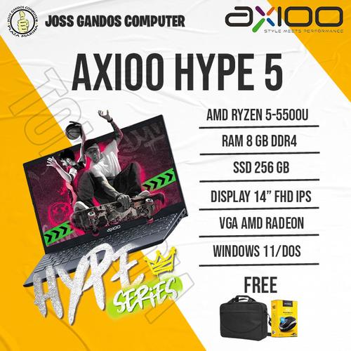 Jual AXIOO HYPE 5/AMD RYZEN 5-5500U/RAM 8 GB/SSD 512 GB/WIN 11/14