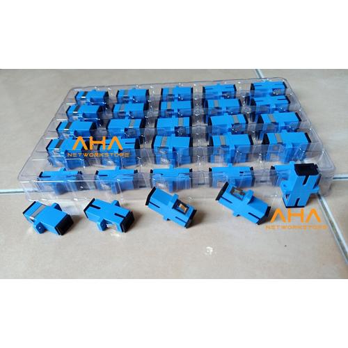 Jual Barrel Connector FO SC UPC 1pak (50pcs) Adaptor Barrel Konektor SC ...