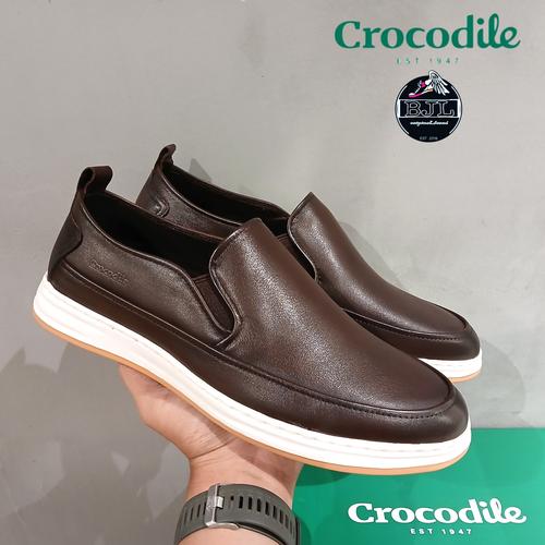 Jual sepatu crocodile CR5363-5 coffe original new arrival Kab