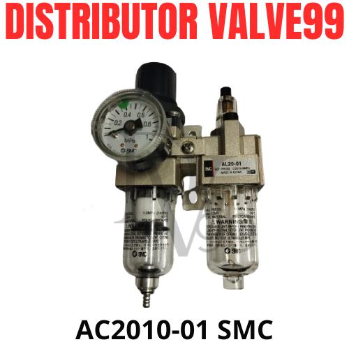 Jual Air Filter Regulator Lubricator AC201001 SMC Jakarta Barat