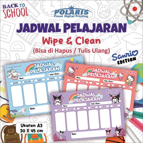Kreatives Bild zu Jual Wipe & Clean Premium Poster Jadwal Pelajaran Kelas Desain Menarik Jual Wipe & Clean Premium Poster Jadwal Pelajaran Kelas Desain Menarik