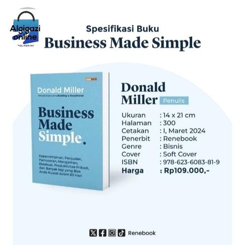 Jual BUKU BUSINESS MADE SIMPLE DONALD MILLES ORIGINAL - Jakarta Timur ...