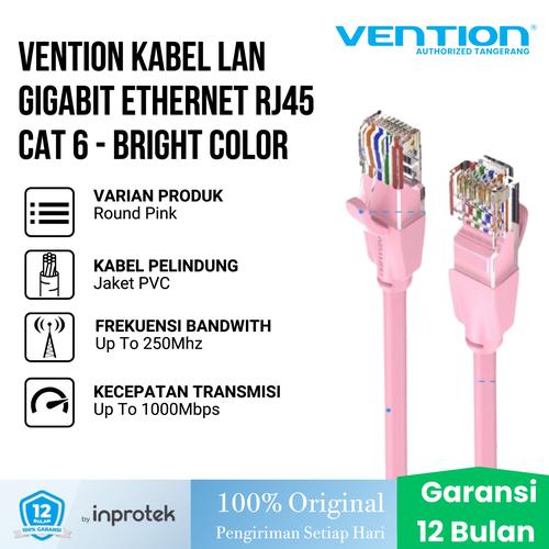 Promo Vention Kabel LAN Cat6 UTP Gigabit RJ45 Bright Color